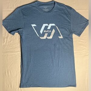 RVCA Steel Blue Logo Tee